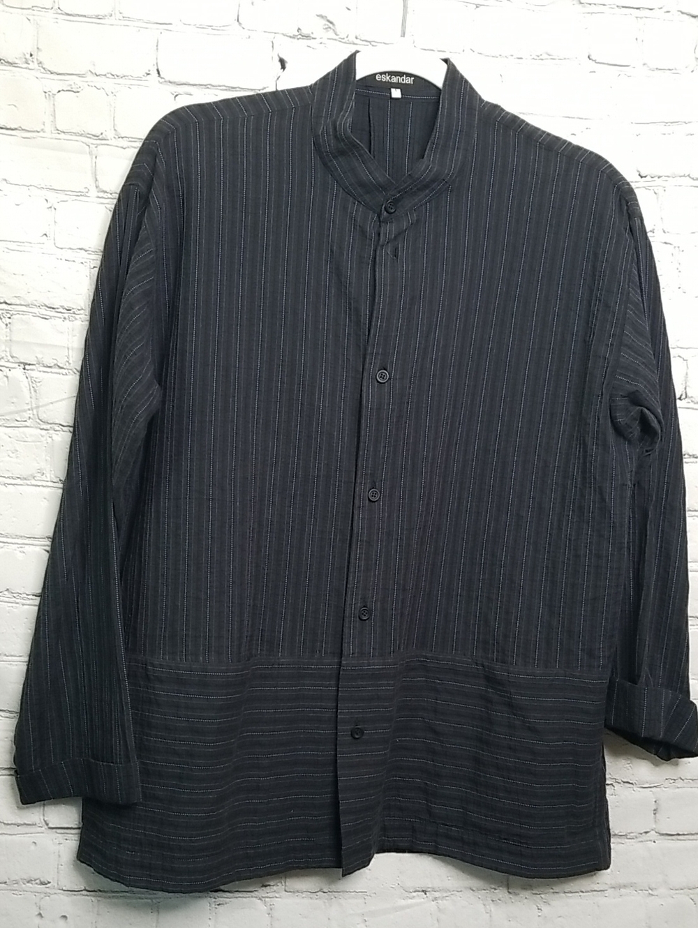 Escander mens shirt/jacket size 1 (Roomy size small has Nehru collar EUC